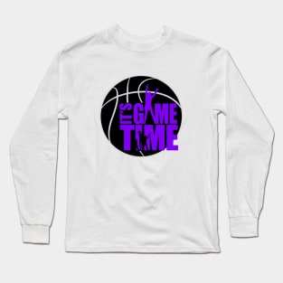 It's Game Time - Purple Long Sleeve T-Shirt